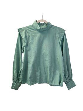 NWT Everlane Wing-Shoulder Mock Neck Top Size 00